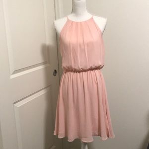 Pink halter dress